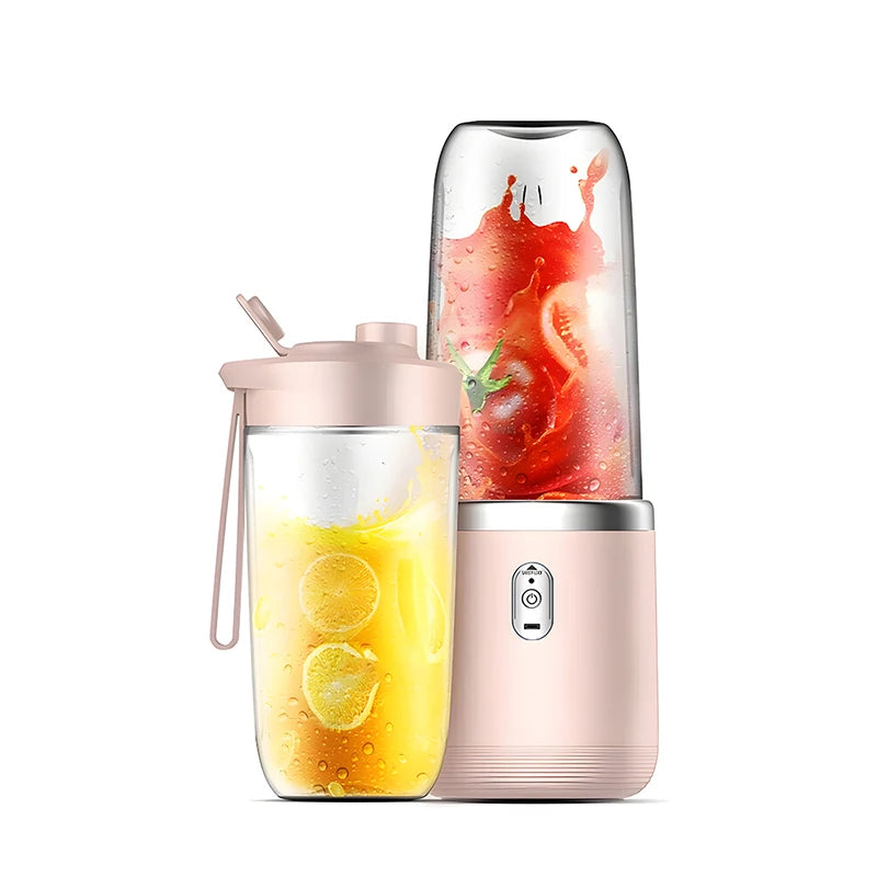 Portable USB Rechargeable Juicer Blender 400ml with 2 Cups