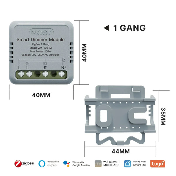 Mini Tuya WiFi/Zigbee Smart Dimmer Module