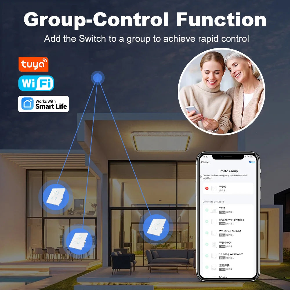 Tuya WiFi Touch Light Switch