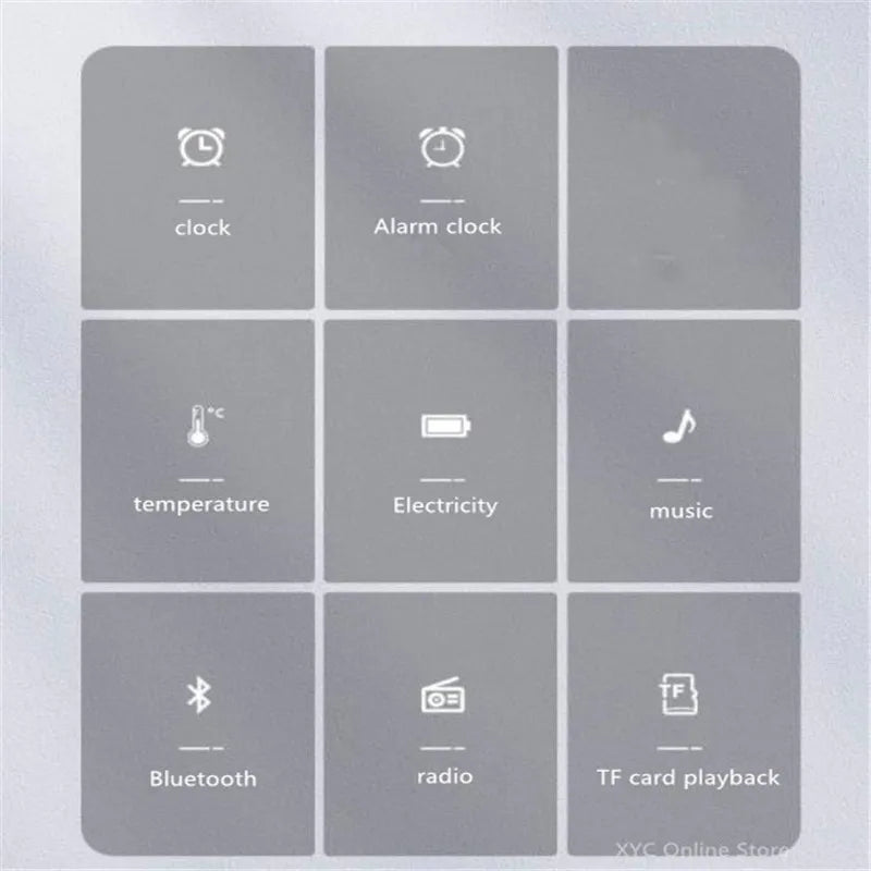 Mini Wireless Bluetooth Speaker with Alarm Clock & Voice Broadcast