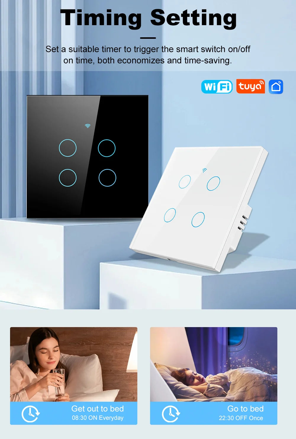 Tuya WiFi Touch Light Switch