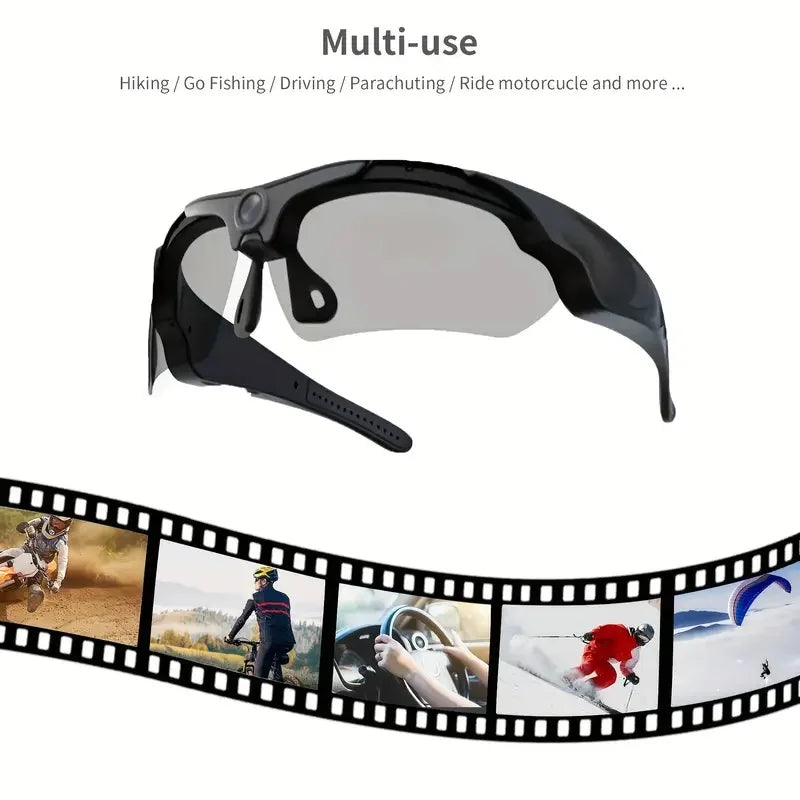 HD 1080P Wearable Cycling Camera Glasses