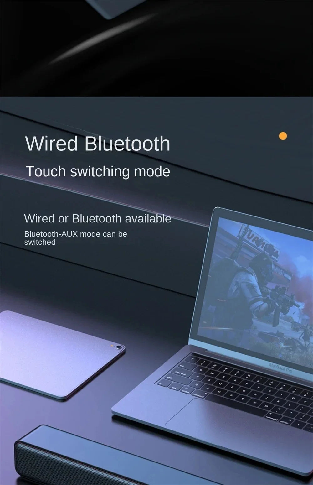 Original Bluetooth Subwoofer Soundbar – Wireless TV & Home Speaker