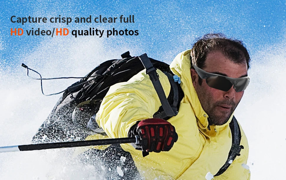 HD 1080P Wearable Cycling Camera Glasses