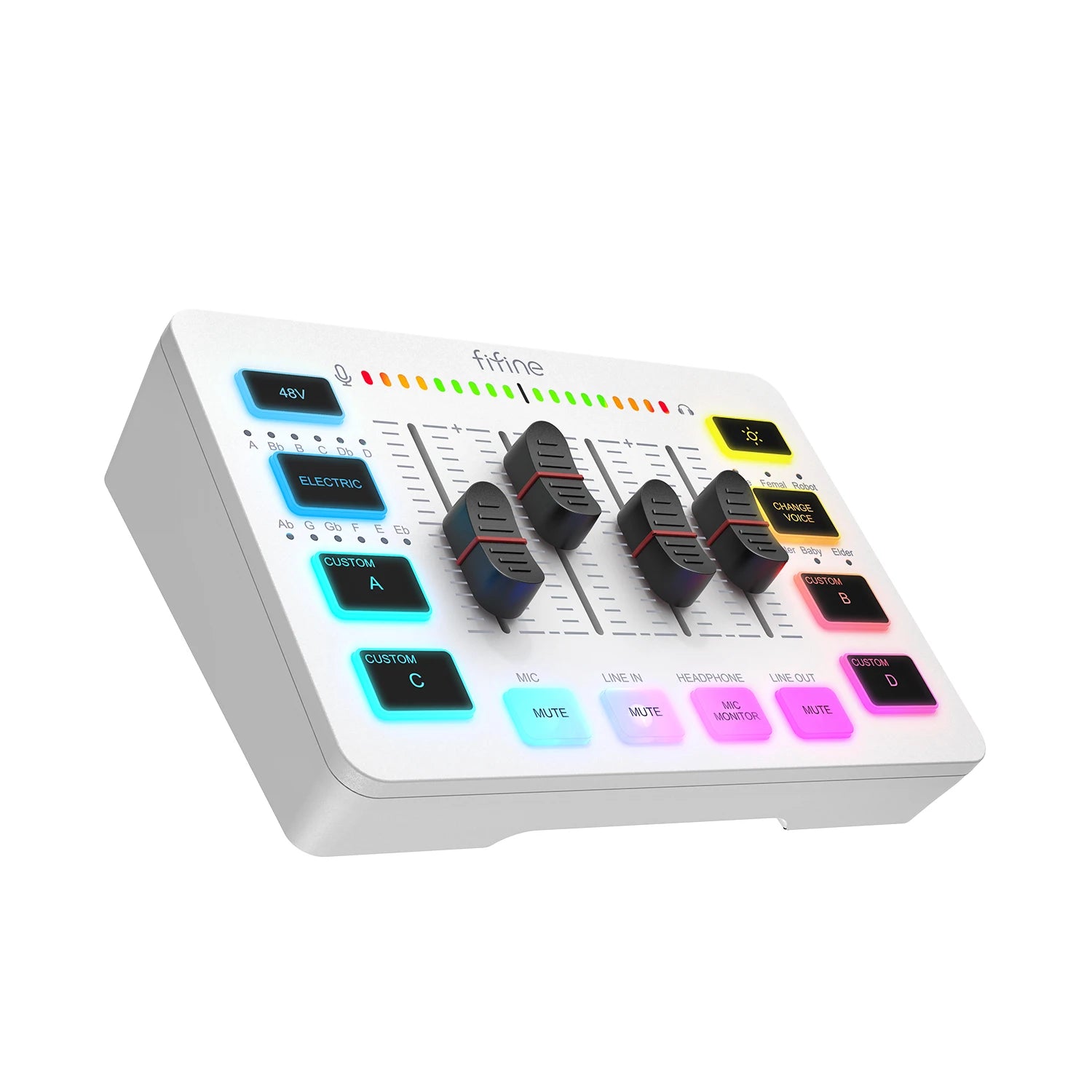 4-Channel RGB Gaming Audio Mixer