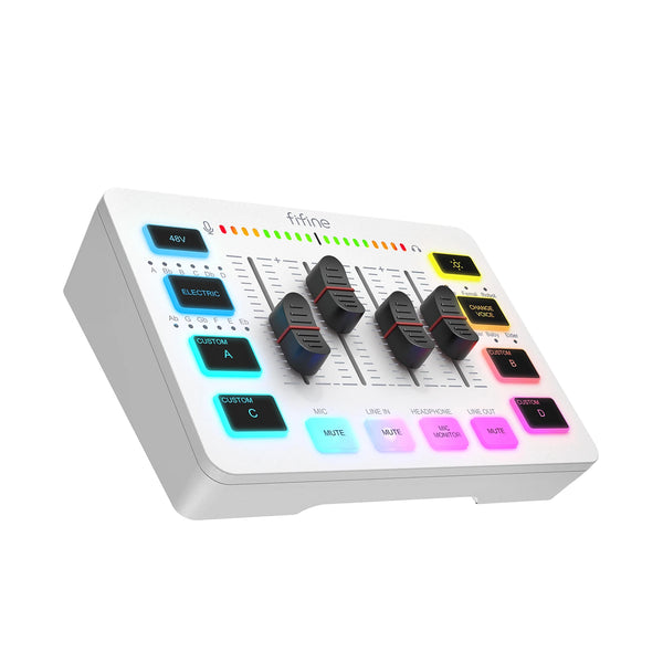 4-Channel RGB Gaming Audio Mixer