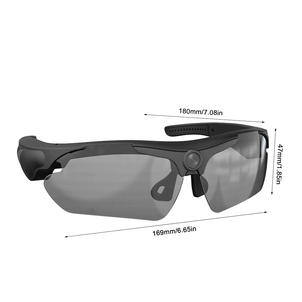 HD 1080P Wearable Cycling Camera Glasses