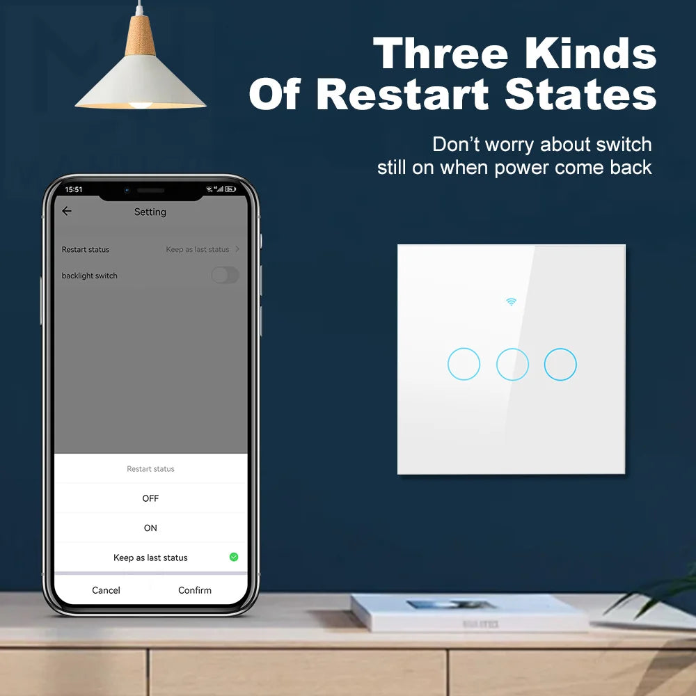Tuya WiFi Touch Light Switch