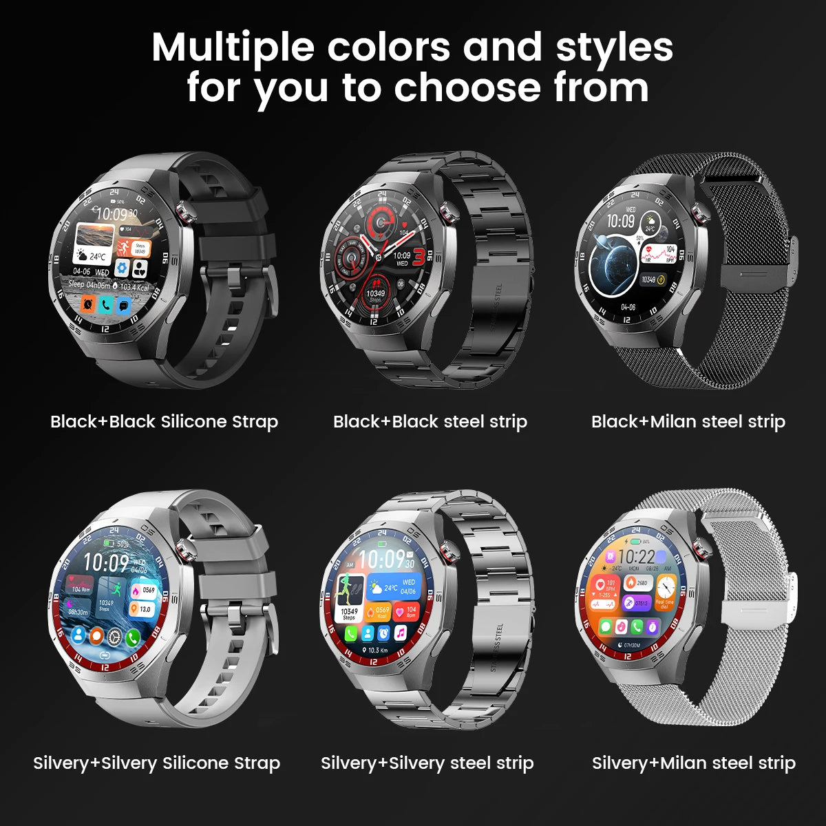 Smartwatch with AMOLED Screen & GPS