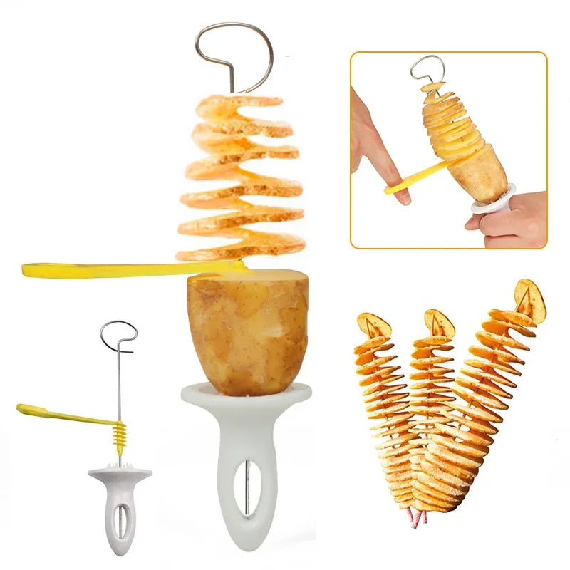 Potato Spiral Cutter Machine