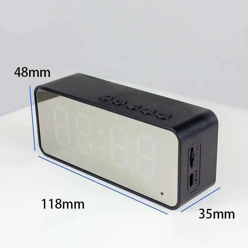 Mini Wireless Bluetooth Speaker with Alarm Clock & Voice Broadcast