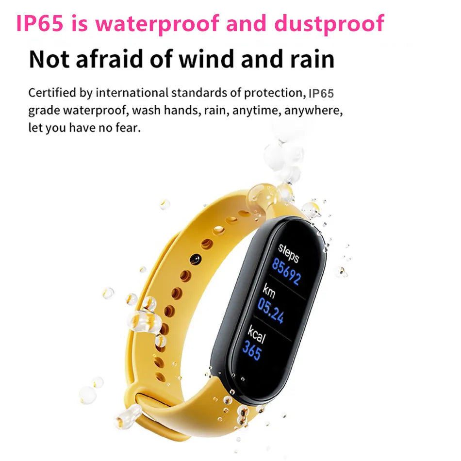 M6 Smartwatch Fitness Tracker with Heart Rate & Blood Pressure Monitor