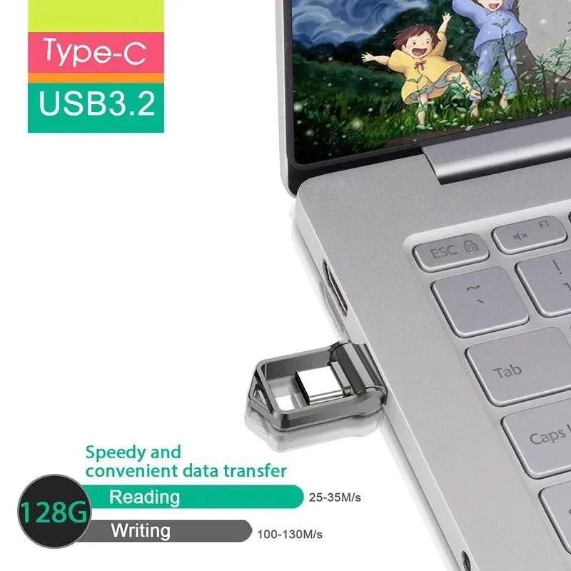 USB 3.2 Dual-Use Flash Drive Type-C 2TB