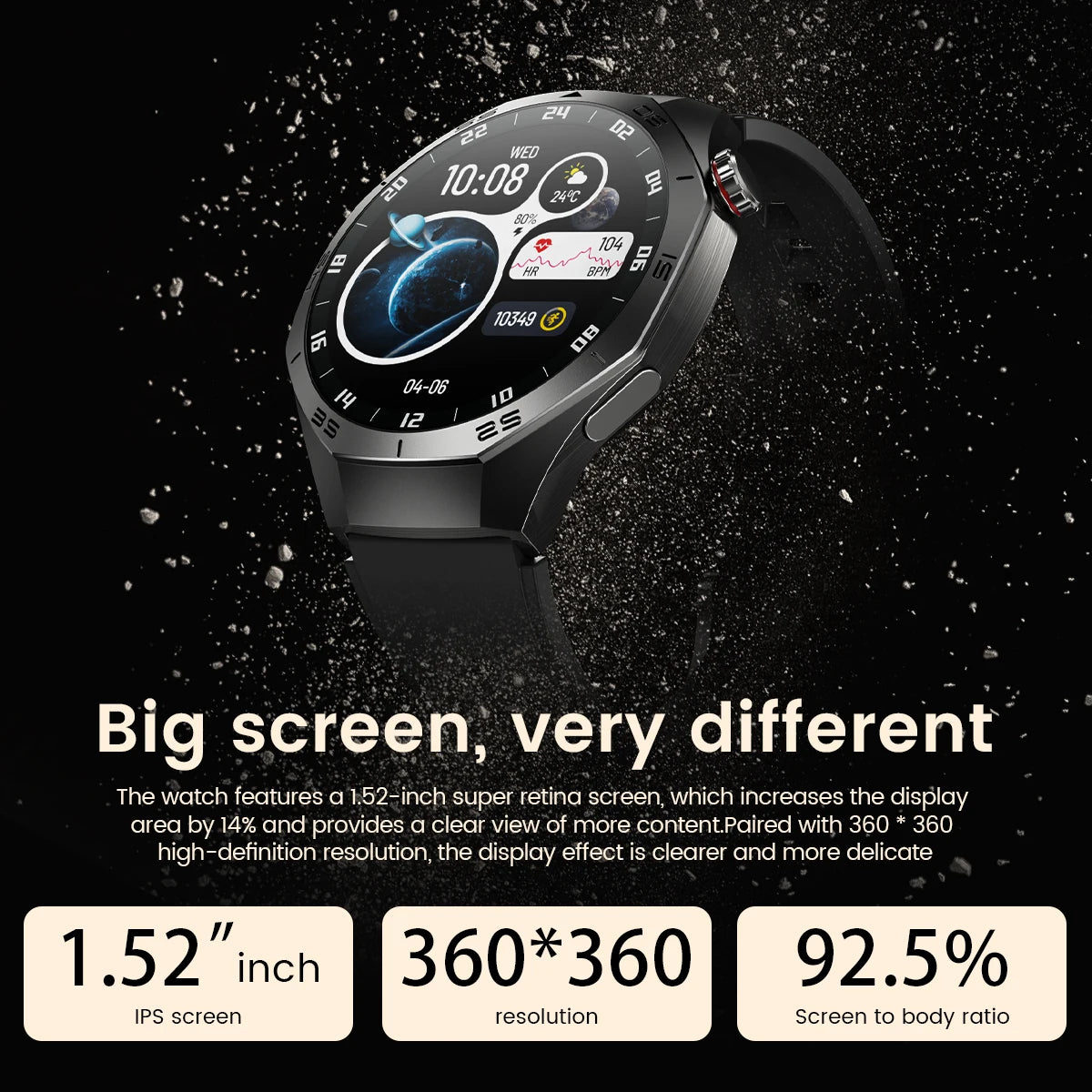 Smartwatch with AMOLED Screen & GPS