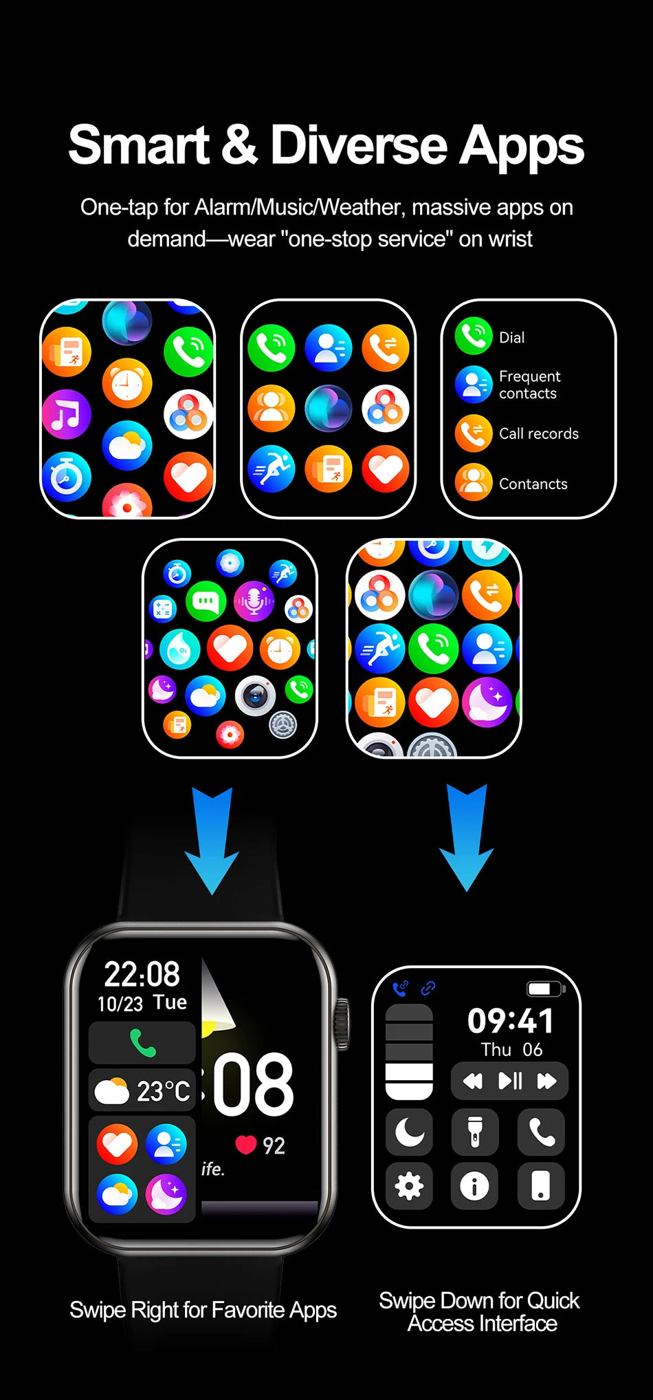 Smartwatch for Men & Women – 1.9" HD Bluetooth