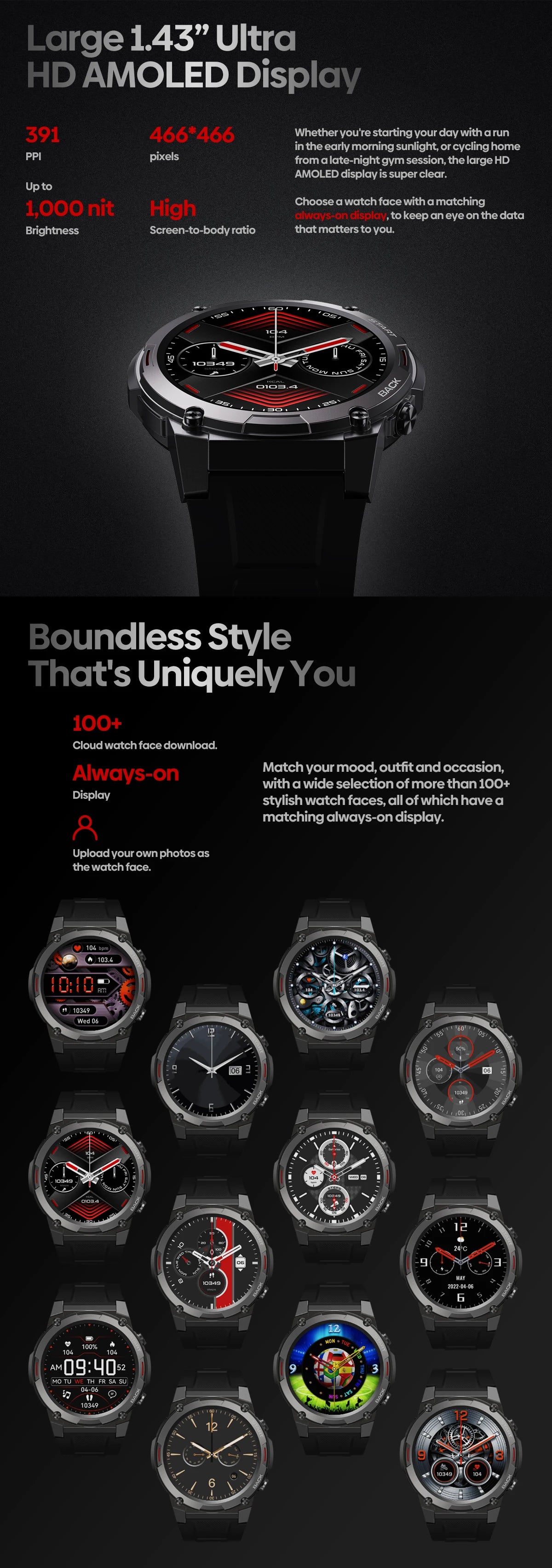 Zeblaze VIBE 7 PRO Smartwatch with Voice Calling