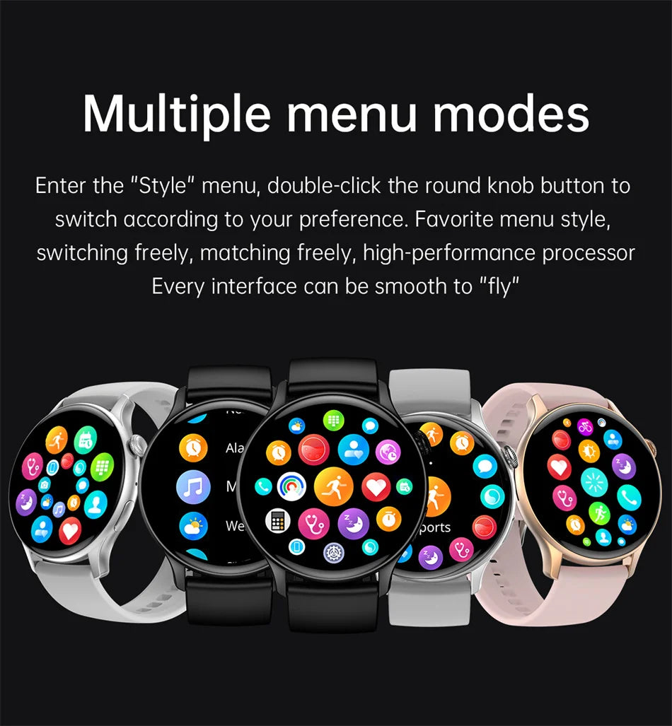 2024 True AMOLED Smartwatch for Women