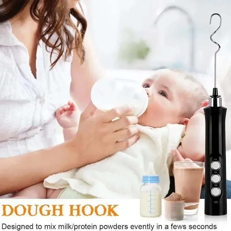 3-in-1 Rechargeable Handheld Electric Milk Frother