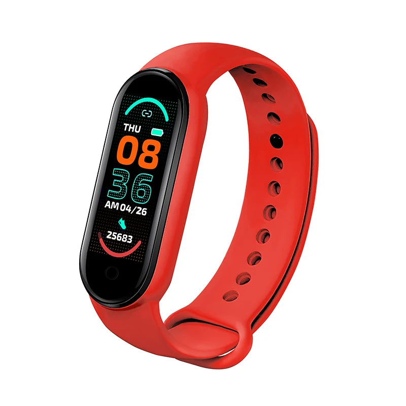 M6 Smartwatch Fitness Tracker with Heart Rate & Blood Pressure Monitor