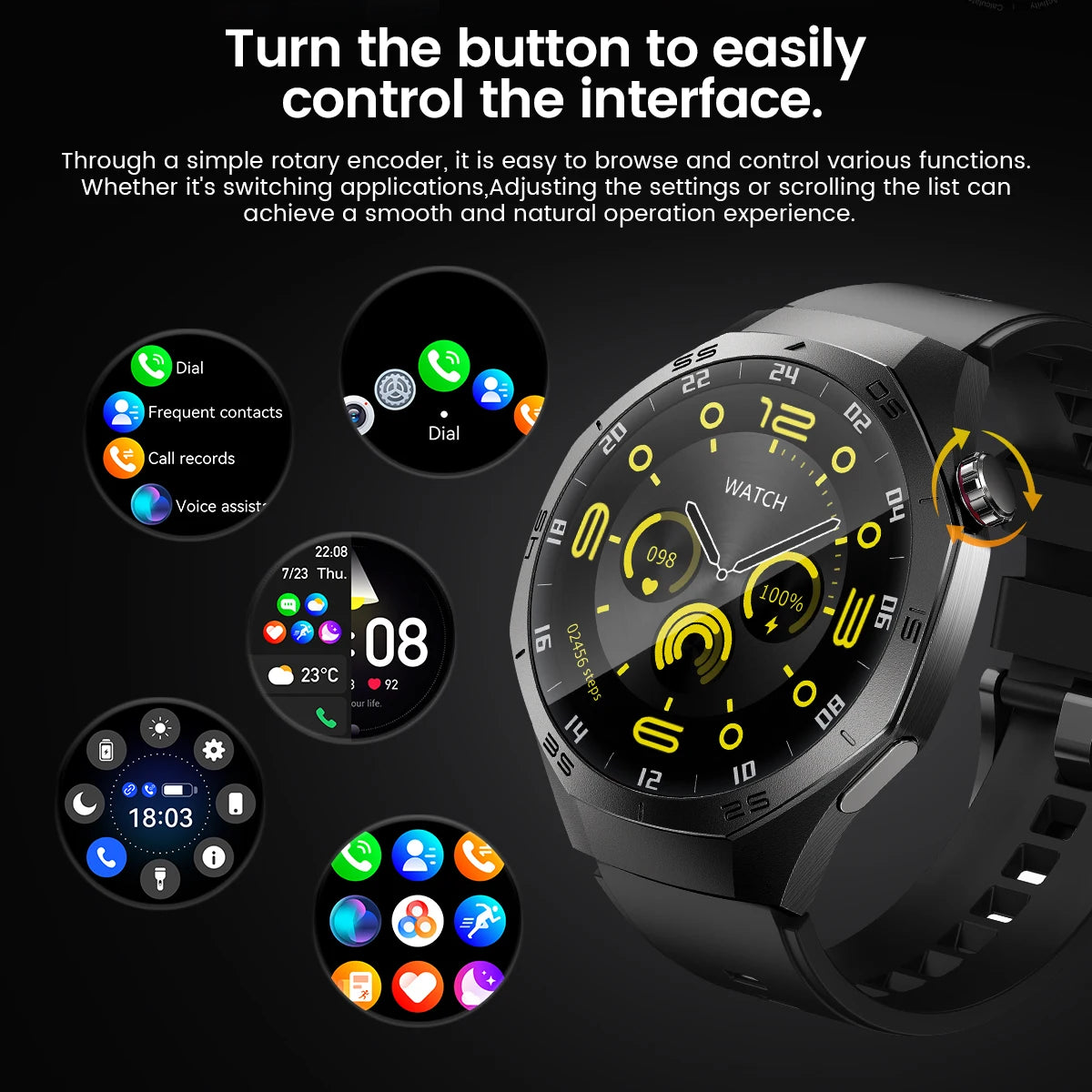 Smartwatch with AMOLED Screen & GPS