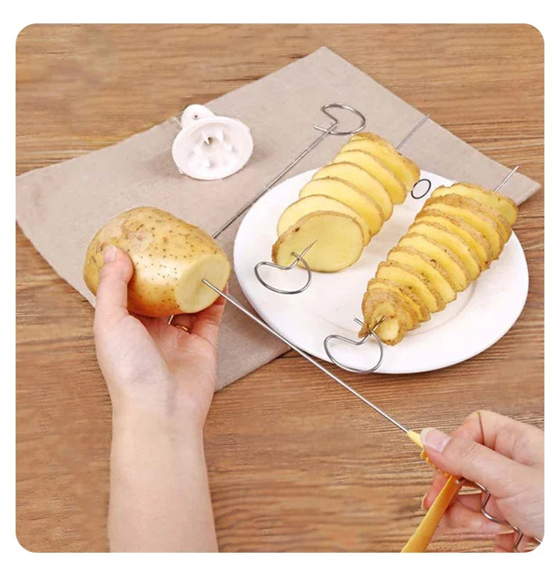 Potato Spiral Cutter Machine
