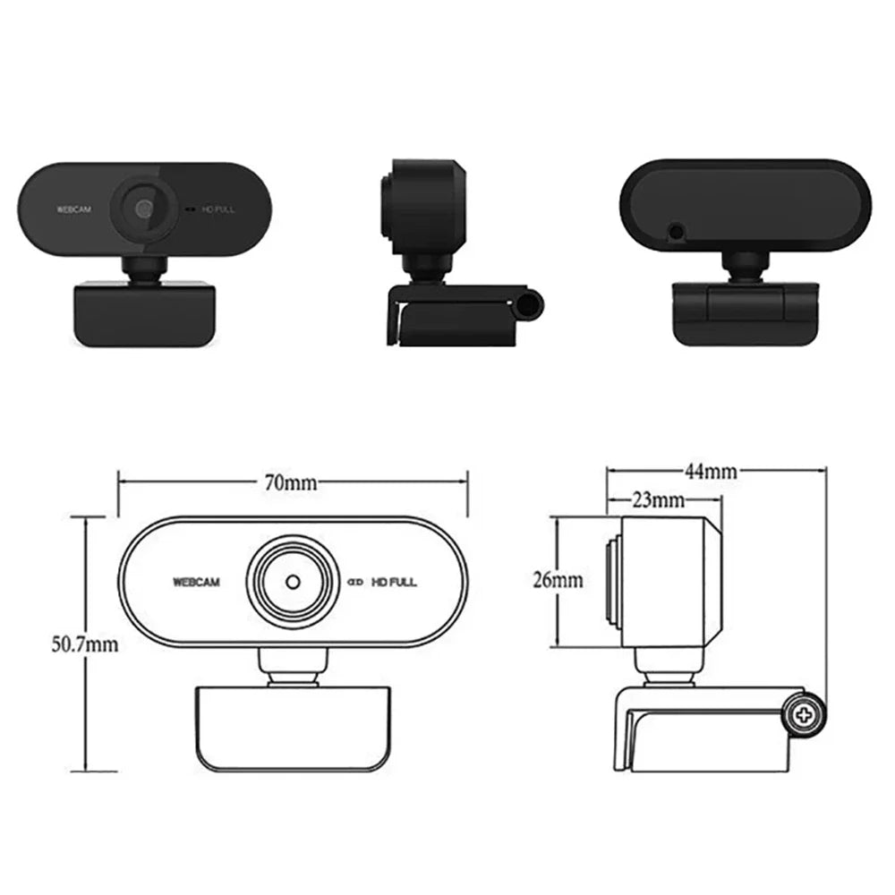 HD USB Webcam with Microphone