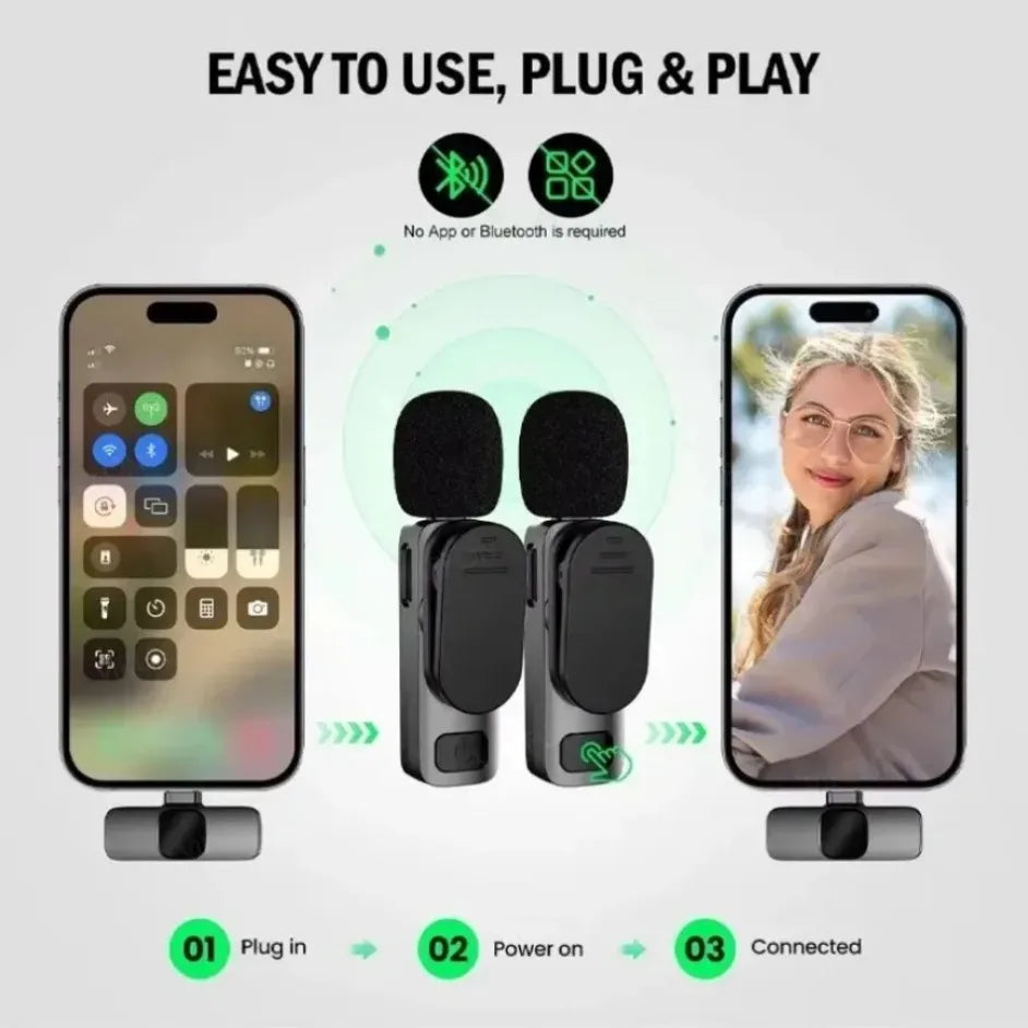 Portable Wireless Lavalier Microphone