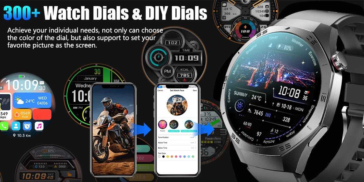 Smartwatch with AMOLED Screen & GPS