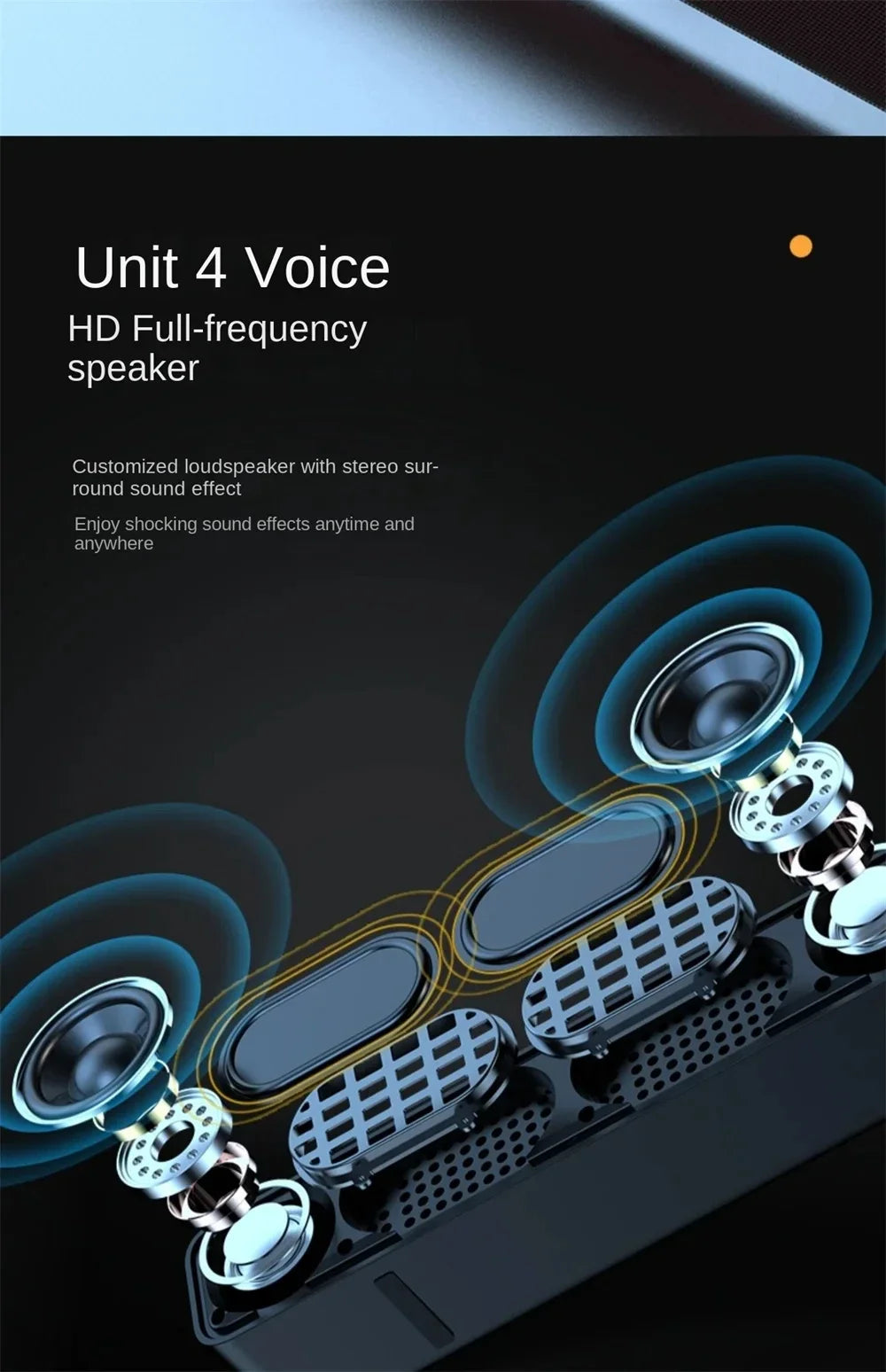 Original Bluetooth Subwoofer Soundbar – Wireless TV & Home Speaker