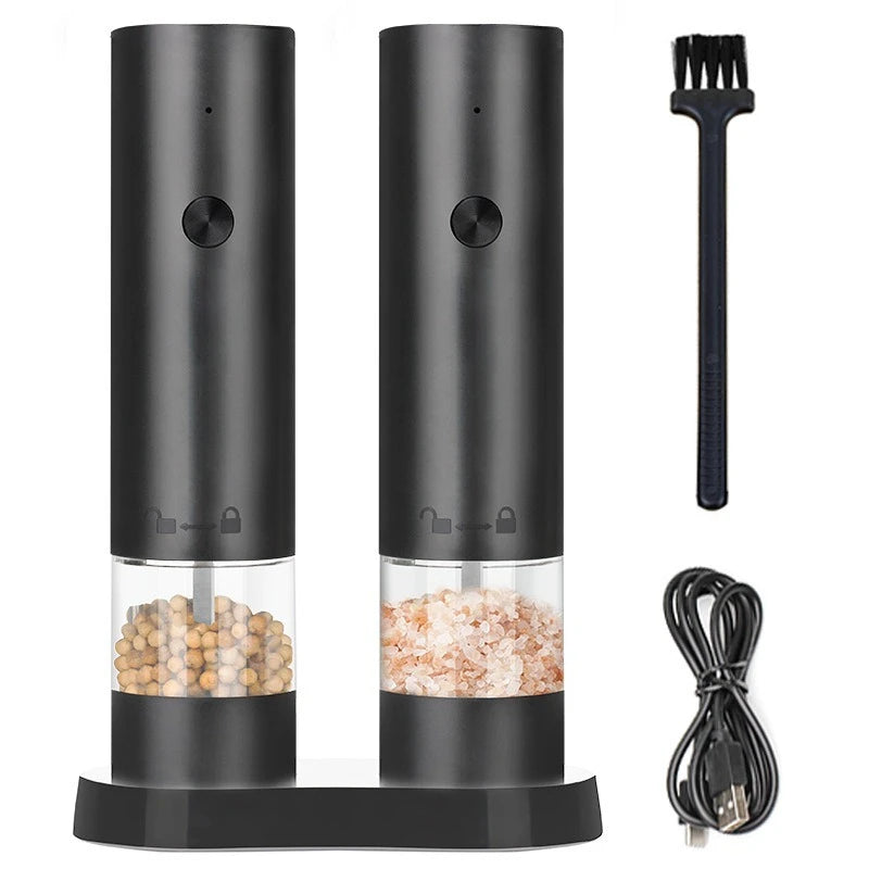 Electric Pepper & Salt Grinder with USB Charging