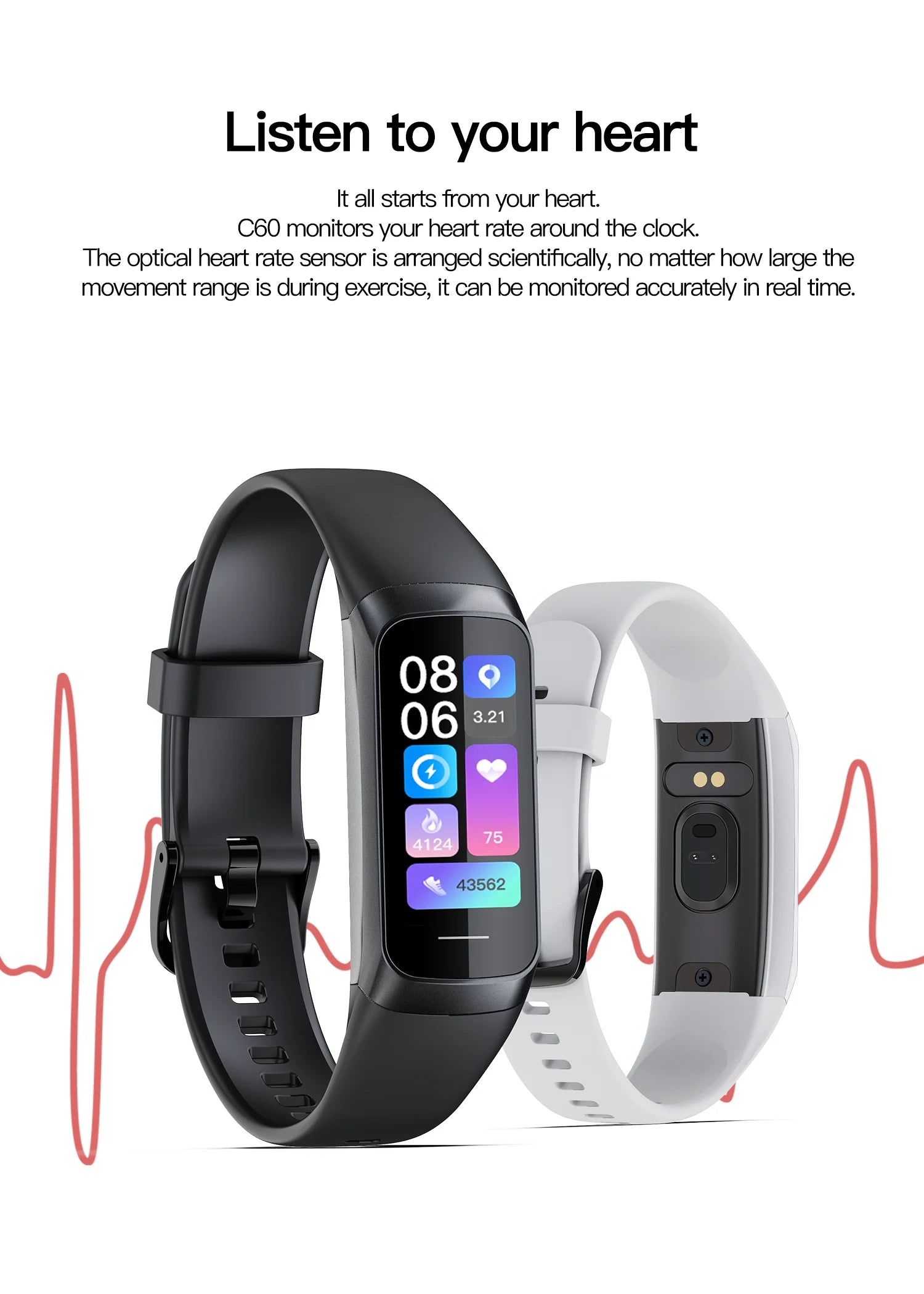 AMOLED Smart Fitness Bracelet