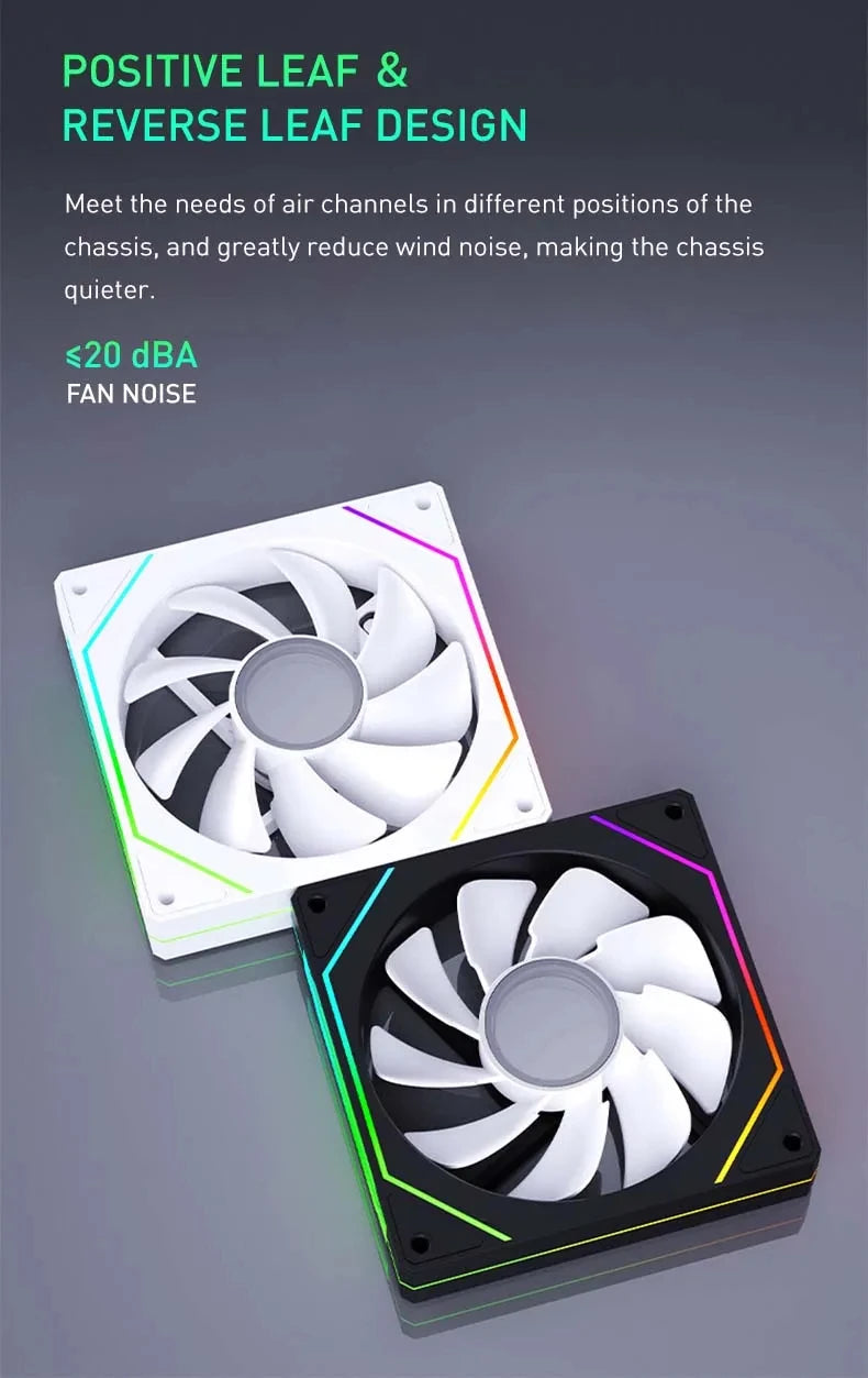 UF-1 Prism 4 Pro ARGB 12cm Cooling Fan