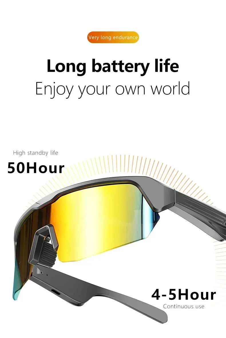 YJ006 Cycling Bluetooth Smart Glasses with Audio & Call