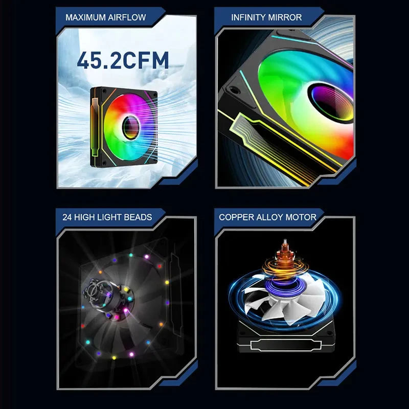 UF-1 Prism 4 Pro ARGB 12cm Cooling Fan