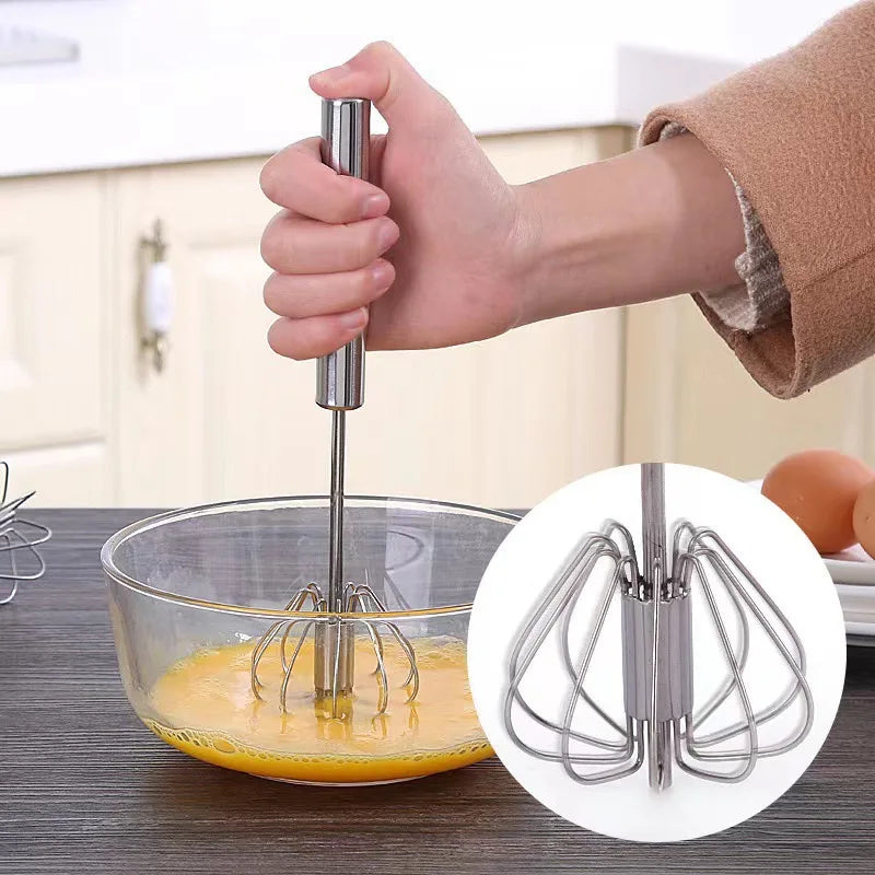 Stainless Steel Manual Egg Beater