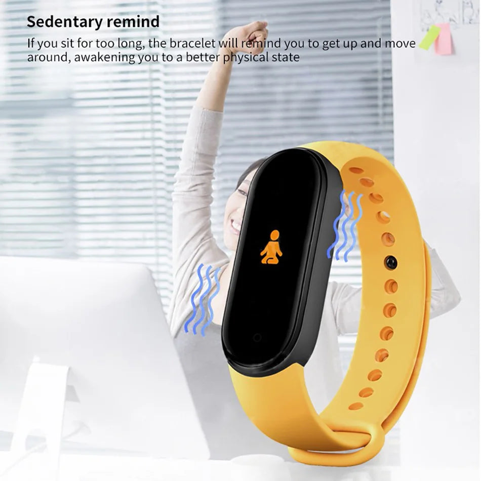 M6 Smartwatch Fitness Tracker with Heart Rate & Blood Pressure Monitor
