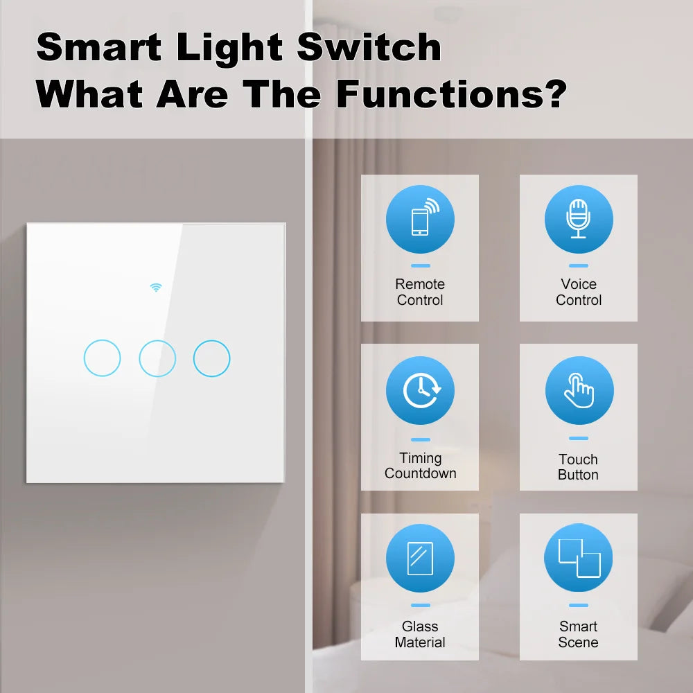 Tuya WiFi Touch Light Switch