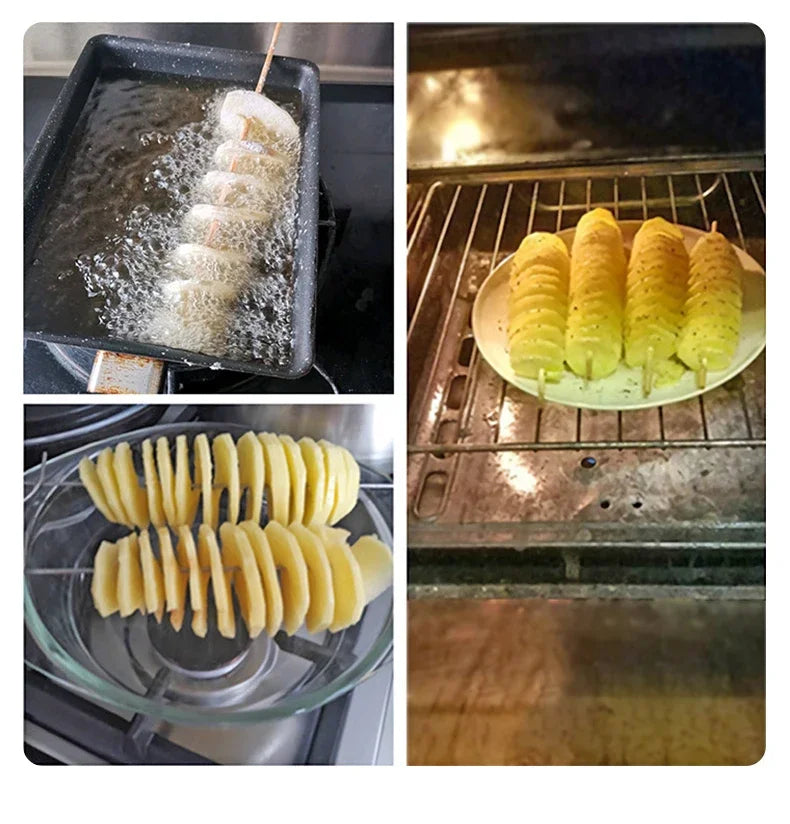 Potato Spiral Cutter Machine