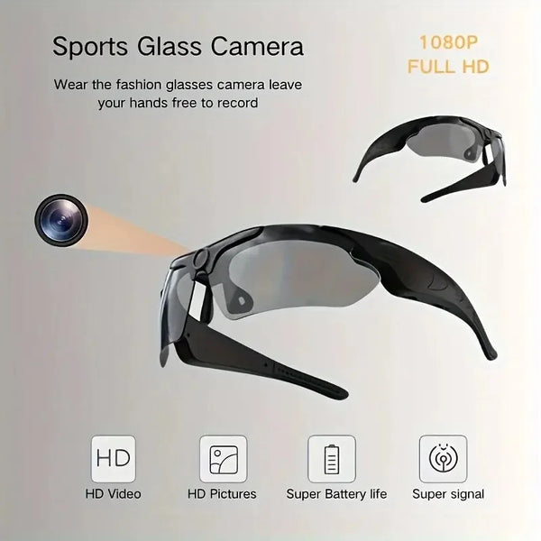 HD 1080P Wearable Cycling Camera Glasses