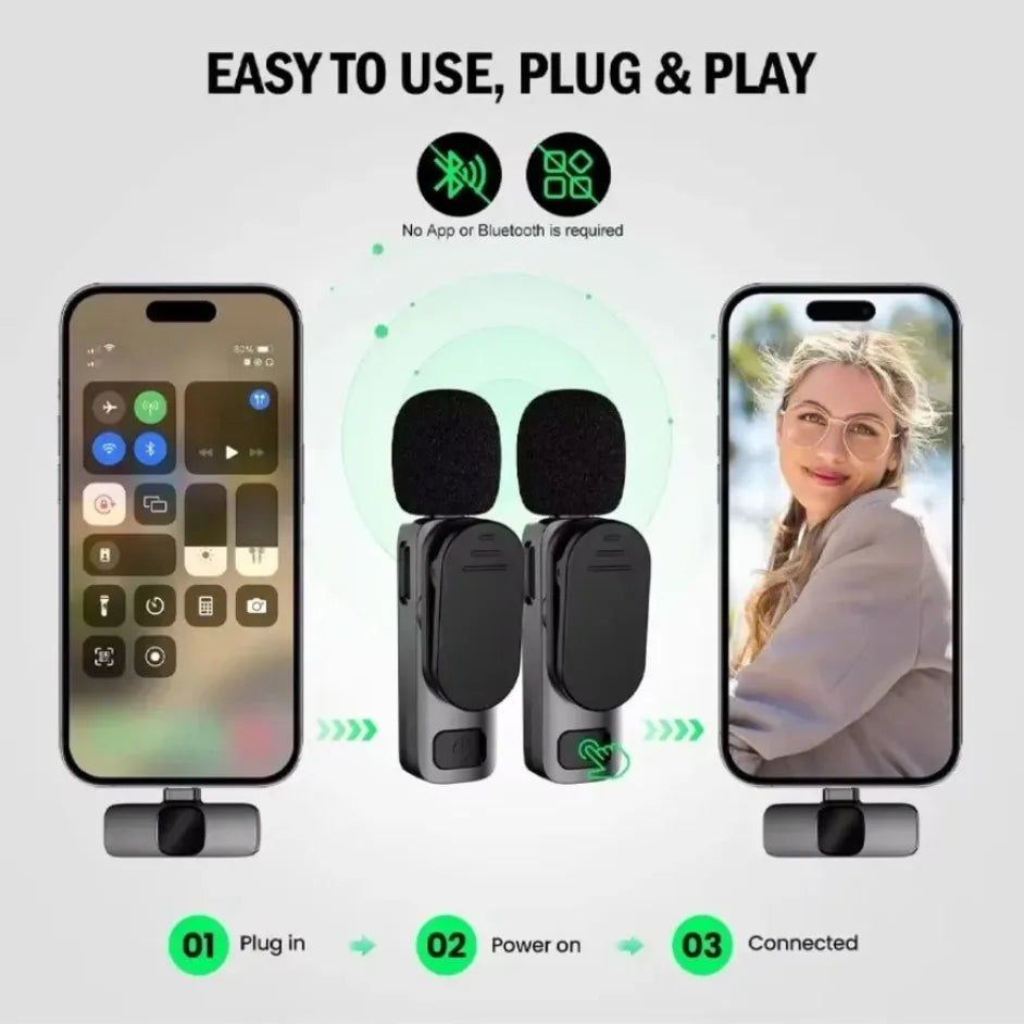 Portable Wireless Lavalier Microphone