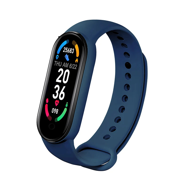 M6 Smartwatch Fitness Tracker with Heart Rate & Blood Pressure Monitor