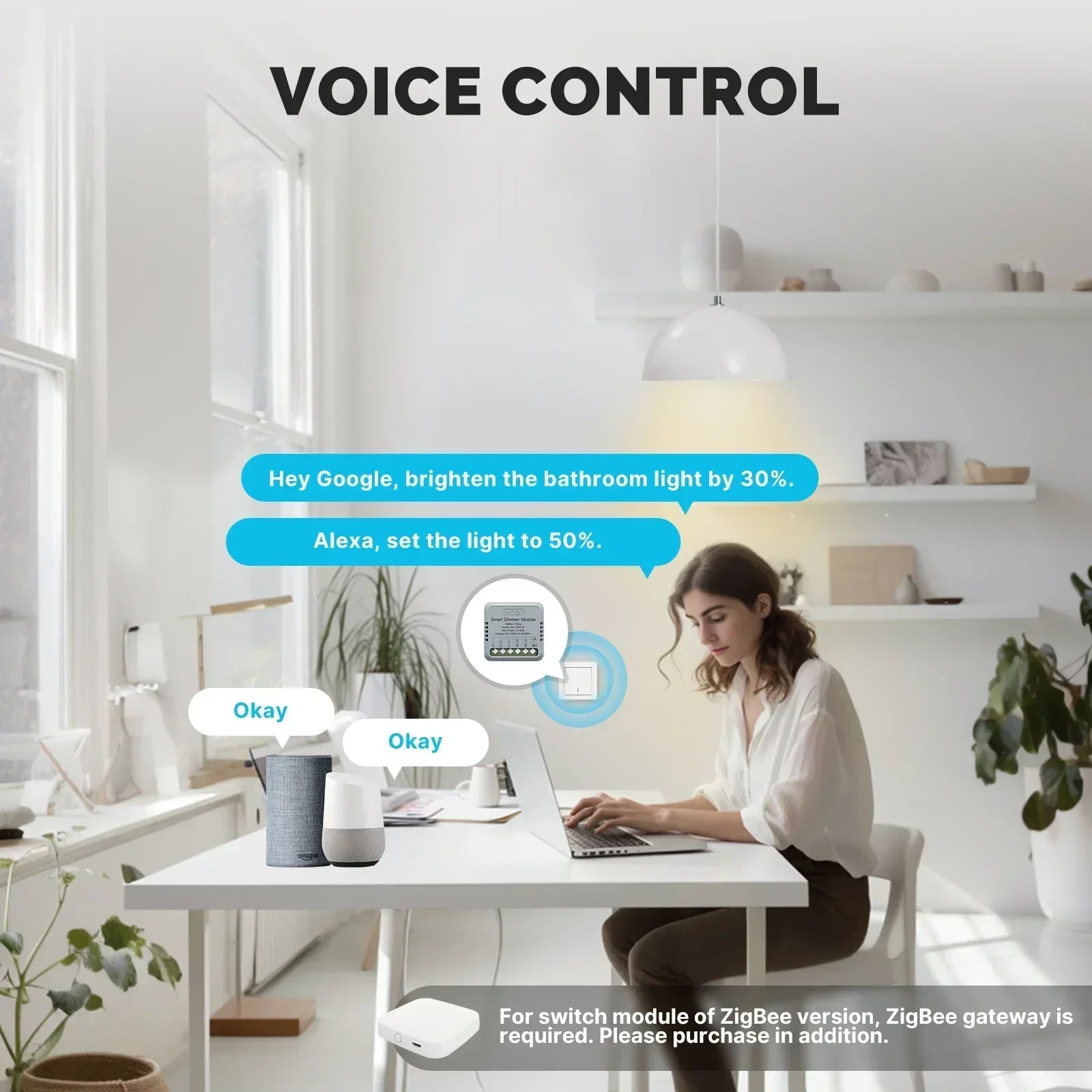 Mini Tuya WiFi/Zigbee Smart Dimmer Module