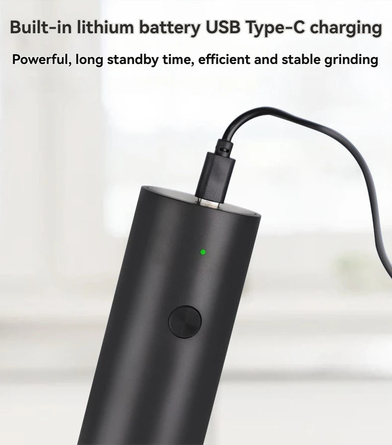 Electric Pepper & Salt Grinder with USB Charging