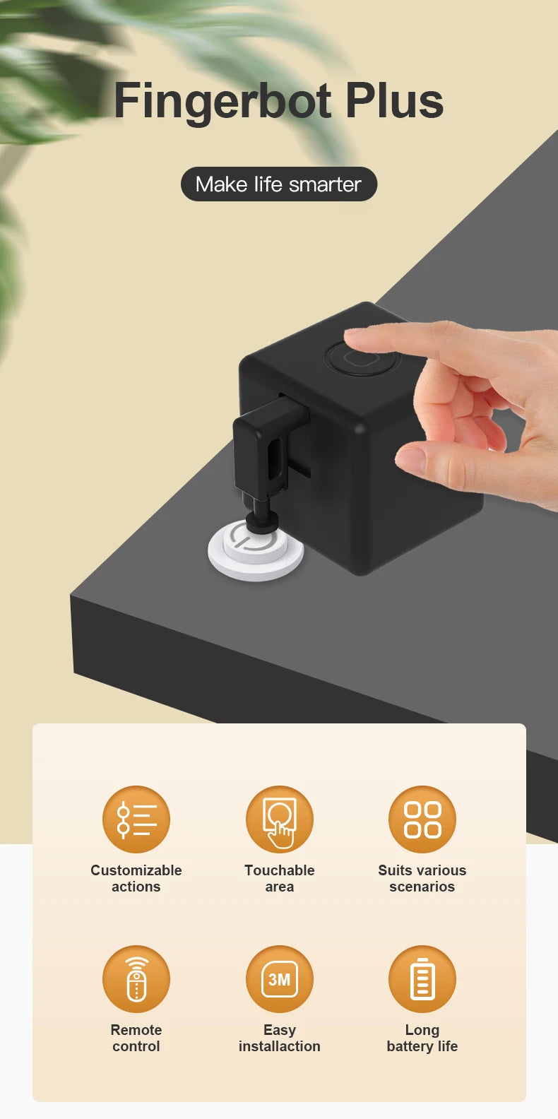 Tuya Zigbee Smart Fingerbot Robot