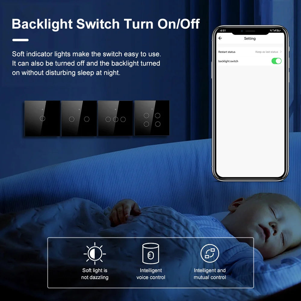 Tuya WiFi Touch Light Switch