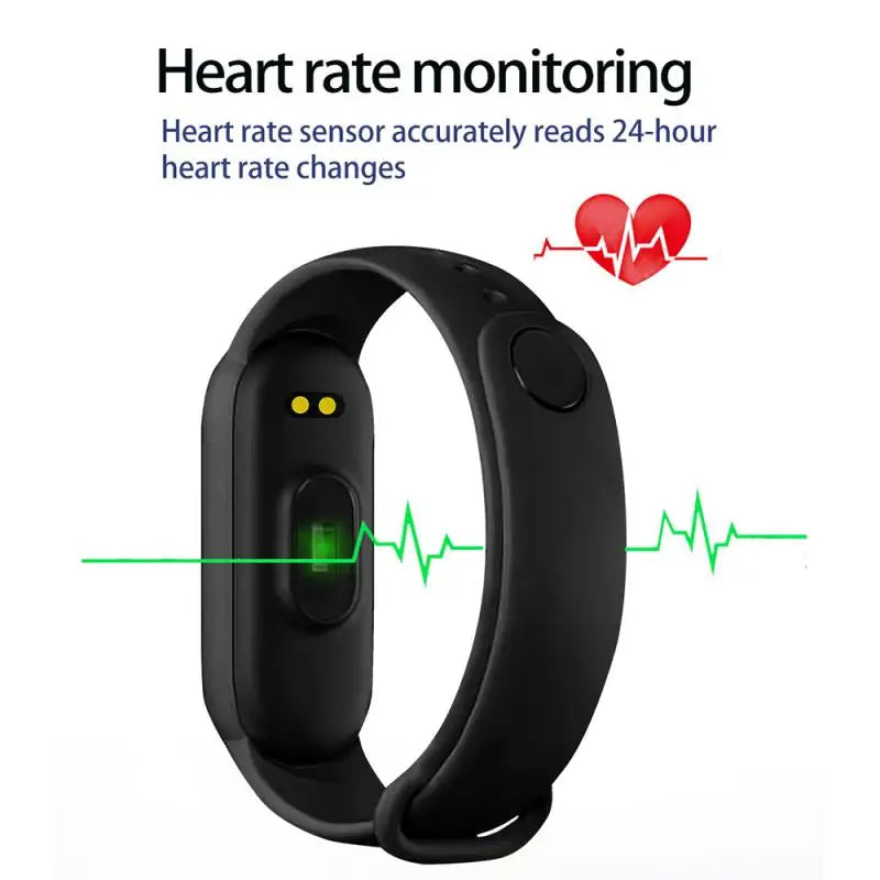 M6 Smartwatch Fitness Tracker with Heart Rate & Blood Pressure Monitor