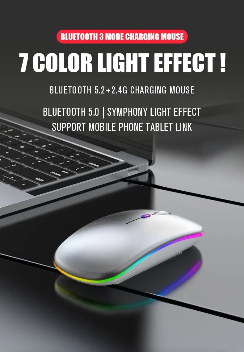 2.4G Wireless Bluetooth Luminous Mouse – Portable USB