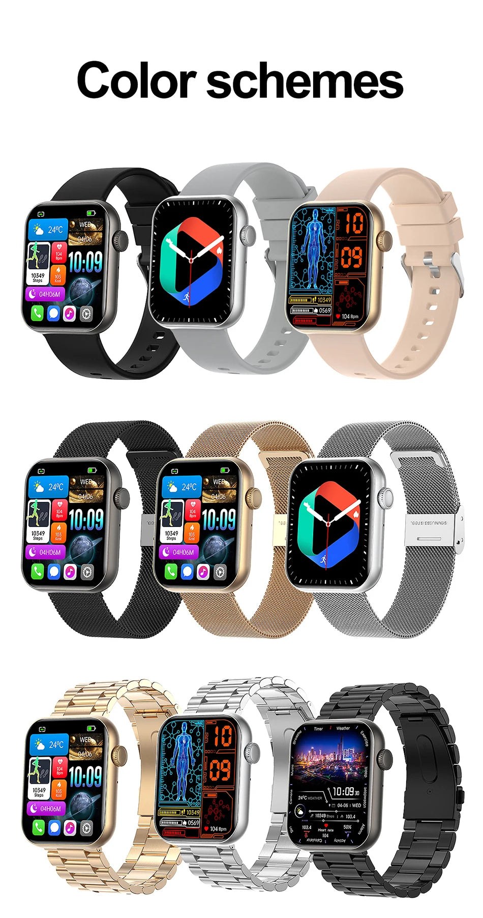 Smartwatch for Men & Women – 1.9" HD Bluetooth