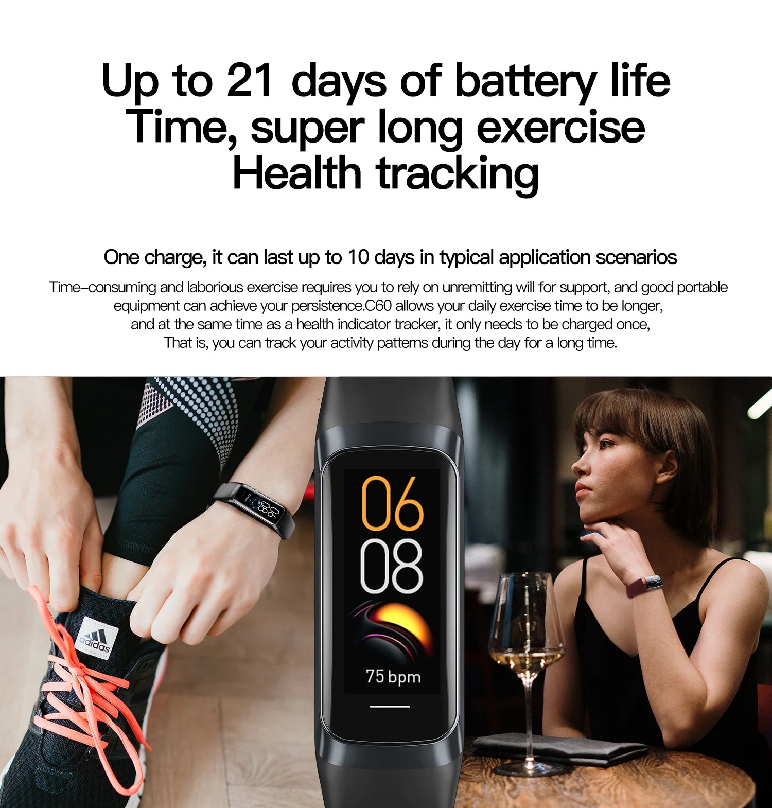 AMOLED Smart Fitness Bracelet