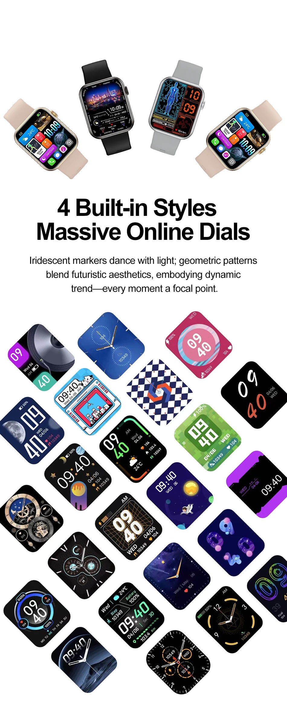 Smartwatch for Men & Women – 1.9" HD Bluetooth